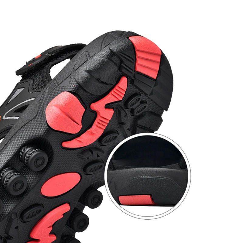 Heren Anti-collision Teen Cap Outdoor Wandelen Echte Lederen Sandalen