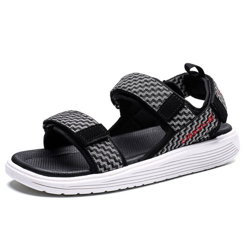 Heren Canvas Klittenband Casual Antislip Strand Sandalen