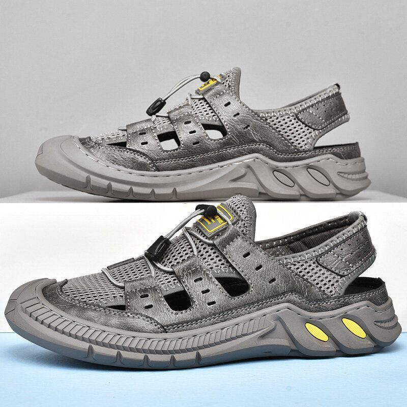 Heren Casual Ademend Lichtgewicht Gesloten Teen Antislip Zachte Outdoor Sport Sandalen