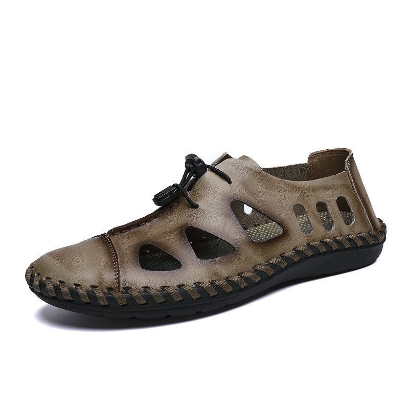 Heren Casual Ademende Hollow Out Elastische Band Sandalen