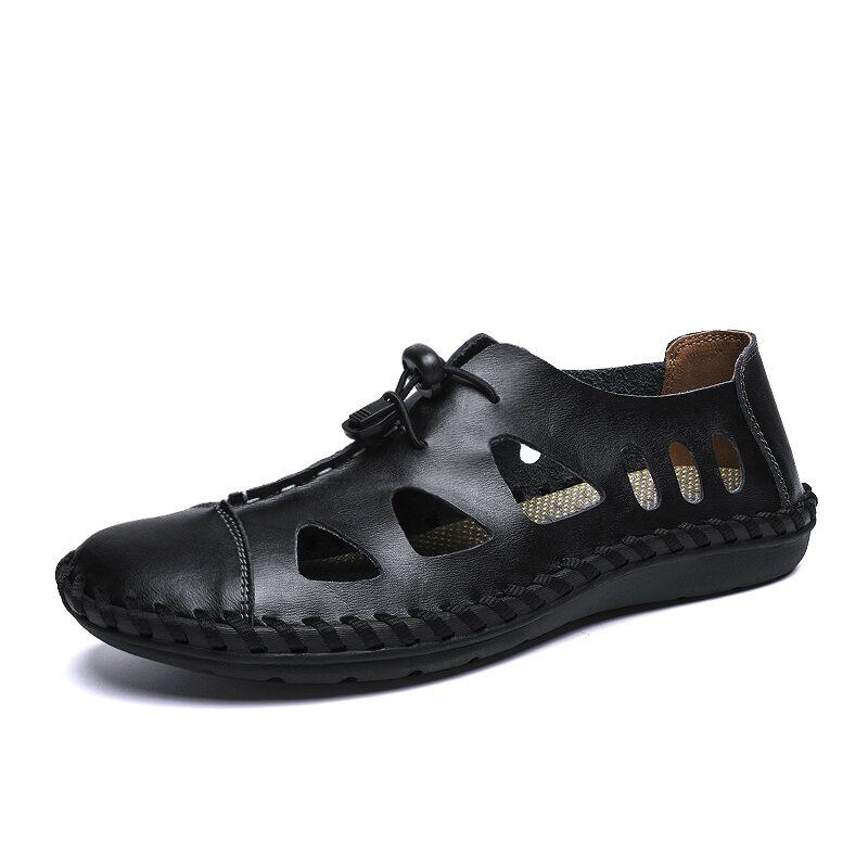 Heren Casual Ademende Hollow Out Elastische Band Sandalen