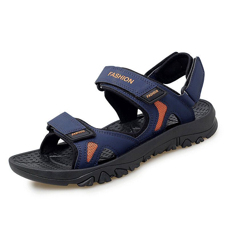 Heren Casual Outdoor Brief Patroon Haak Loop Strand Sandalen