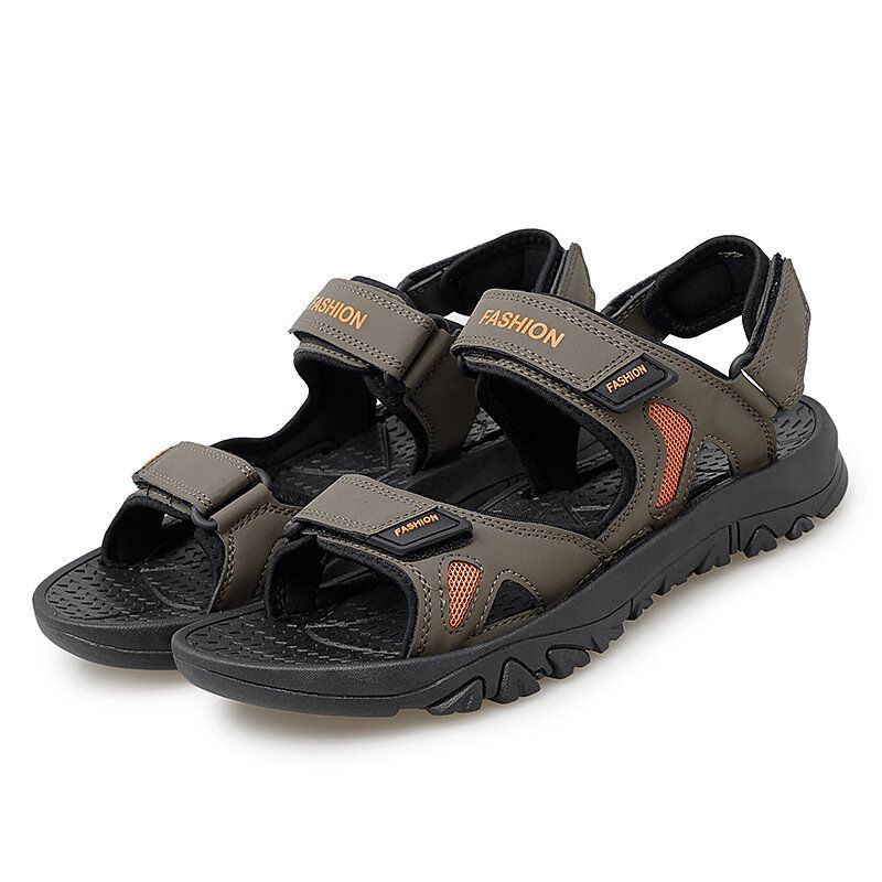 Heren Casual Outdoor Brief Patroon Haak Loop Strand Sandalen