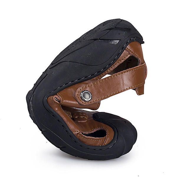 Heren Comfortabele Anti Collision Teen Lederen Sandalen Schoenen