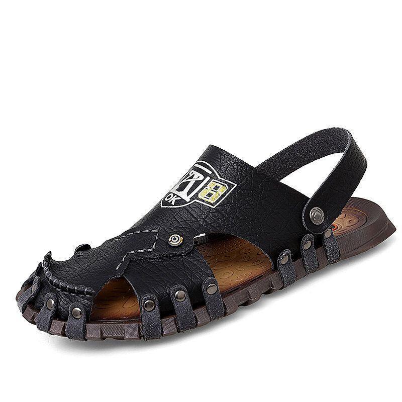 Heren Comfortabele Zachte Microvezel Slip-on Antislip Outdoor Sandalen