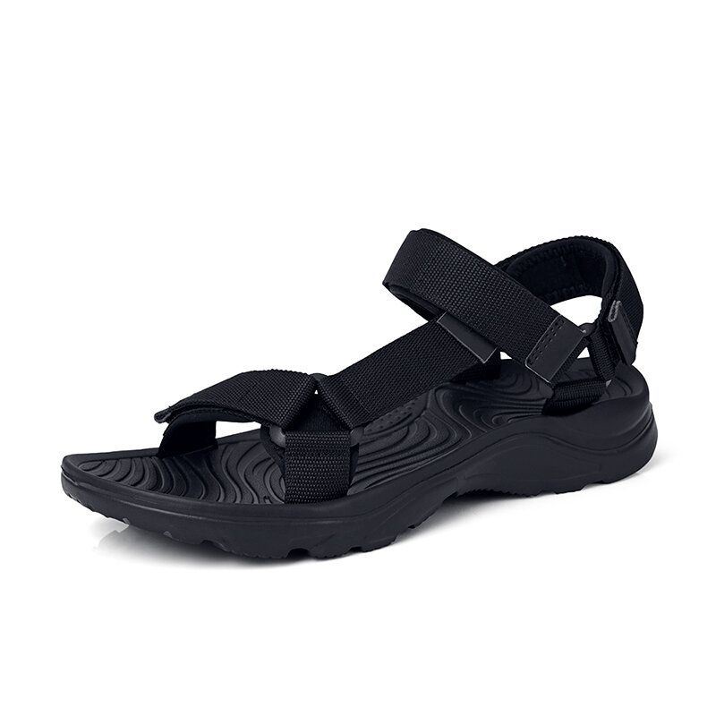 Heren Comfy Colorblock Webbing Sport Strandsandalen Met Haaklus