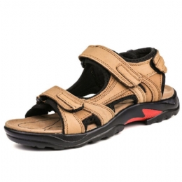 Heren Echt Leer Antislip Casual Soft Sole Outdoor Sandalen