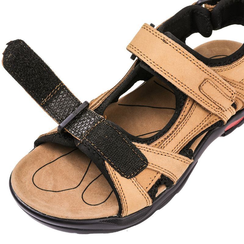 Heren Echt Leer Antislip Casual Soft Sole Outdoor Sandalen