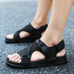 Heren Klittenband Open Teen Casual Strand Zachte Zool Sandalen