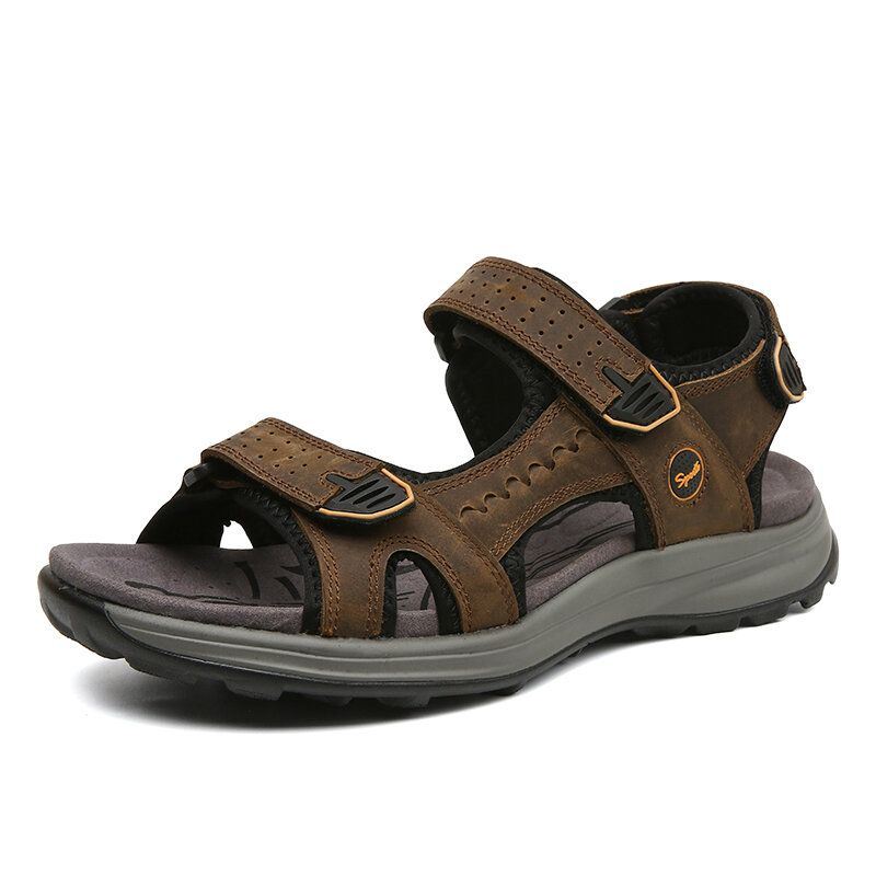 Heren Koeienhuid Ademend Antislip Casual Outdoor Sandalen