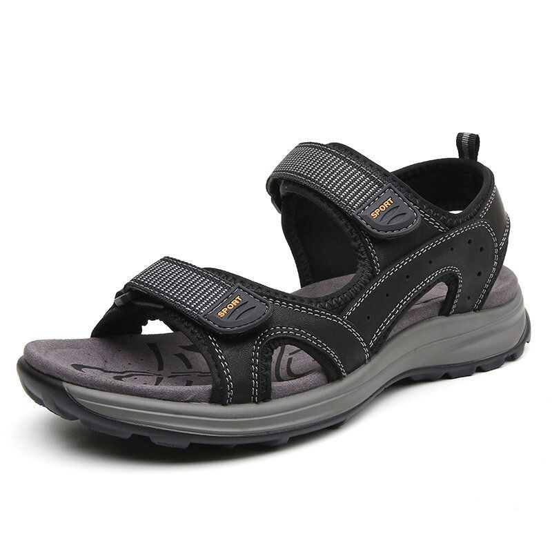 Heren Koeienhuid Ademend Geopend Antislip Comfortabele Casual Outdoor Sandalen