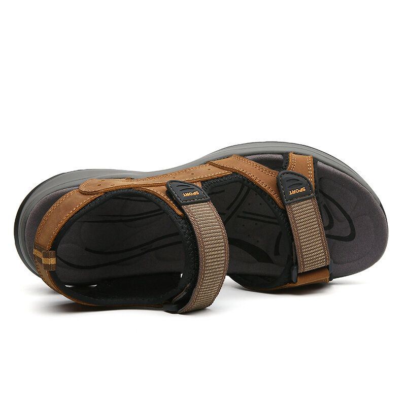 Heren Koeienhuid Ademend Geopend Antislip Comfortabele Casual Outdoor Sandalen