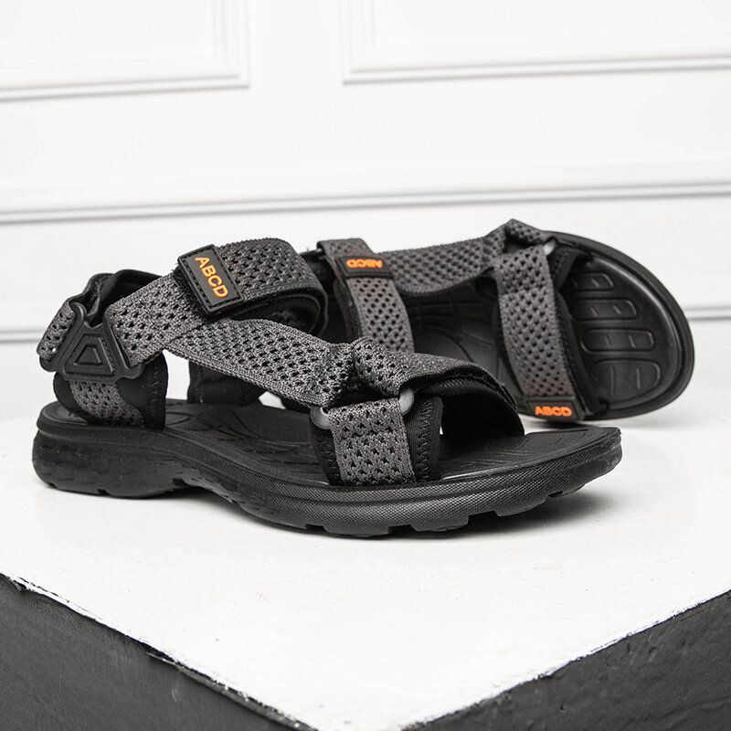 Heren Mesh Ademend Antislip Geopend Strand Casual Outdoor Sandalen