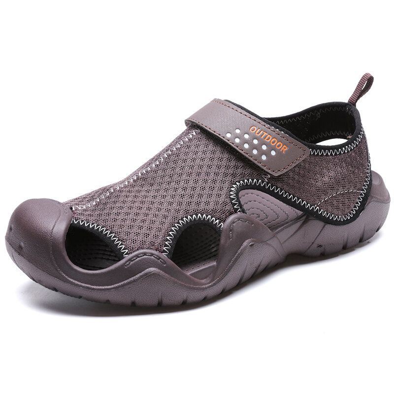 Heren Mesh Ademend Gesloten Teen Antislip Comfortabele Casual Outdoor Sandalen