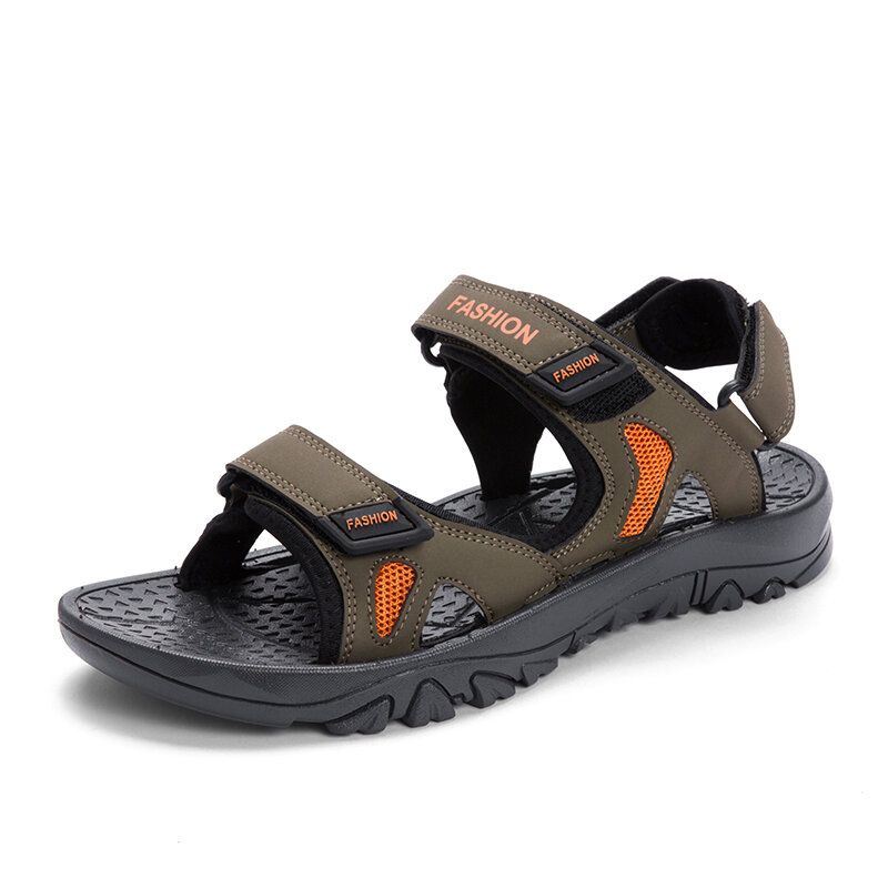 Heren Microfiber Ademend Antislip Geopend Comfortabele Bodem Outdoor Casual Sandalen