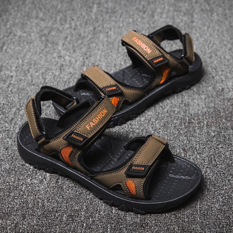 Heren Microfiber Ademend Antislip Geopend Comfortabele Bodem Outdoor Casual Sandalen