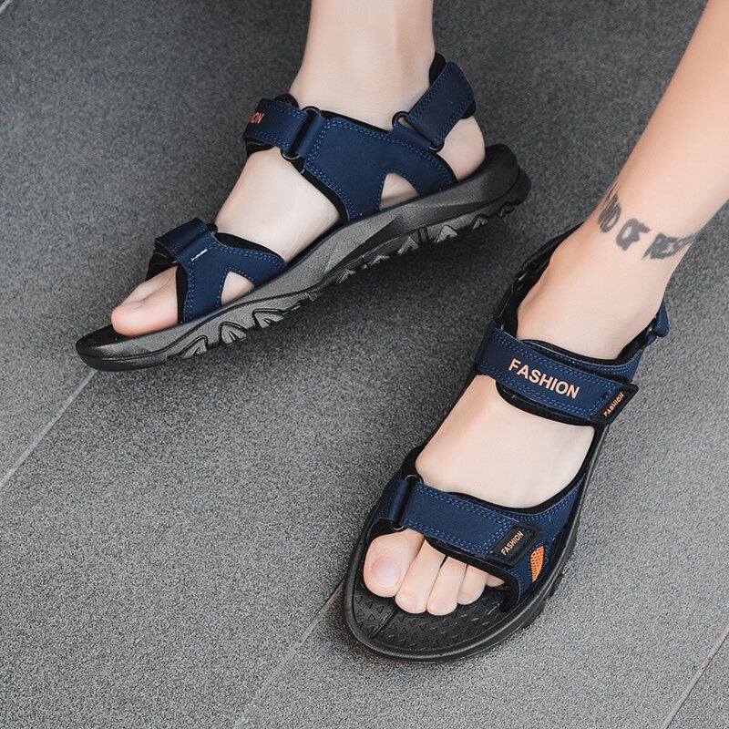 Heren Microfiber Ademend Antislip Geopend Comfortabele Bodem Outdoor Casual Sandalen