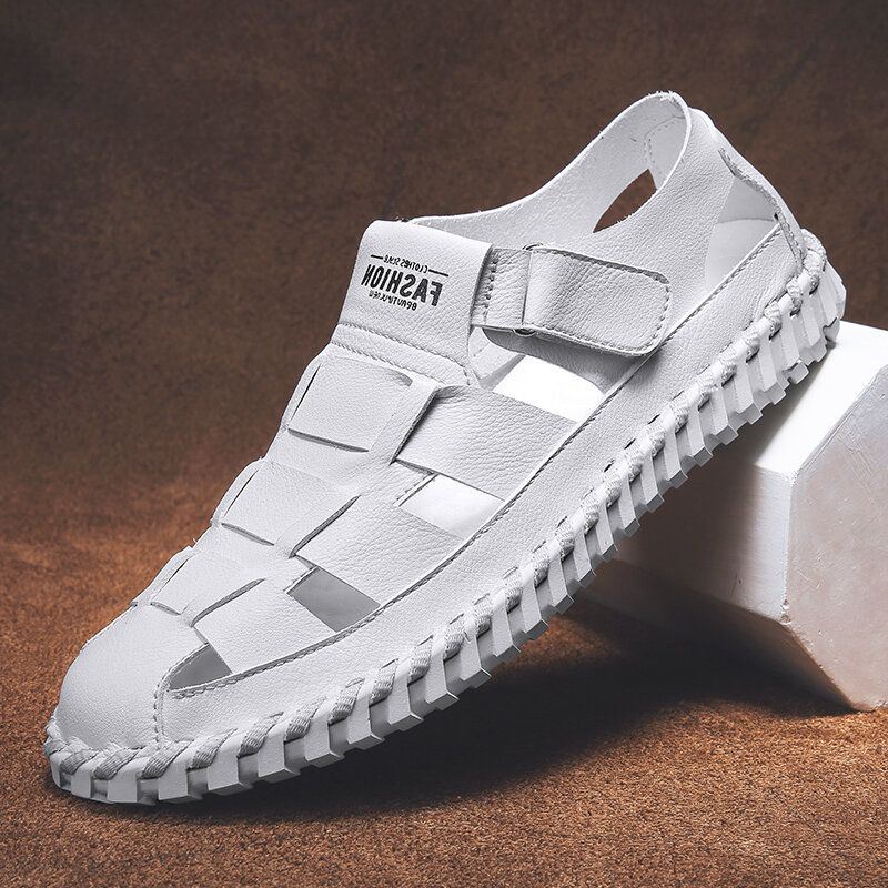 Heren Microfiber Ademend Antislip Zachte Bodem Comfortabele Casual Outdoor Sandalen