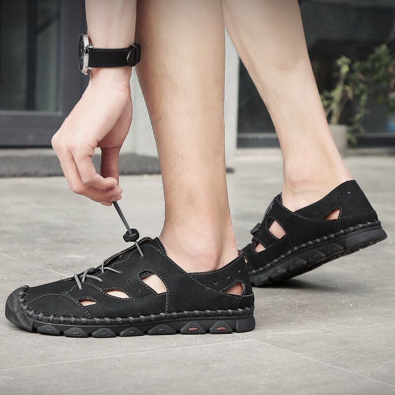 Heren Microfiber Anti-teenbotsing Casual Sandalen