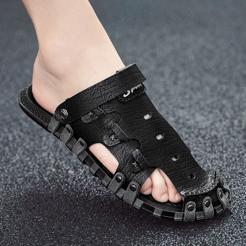 Heren Microfiber Tweerichtings Lichtgewicht Antislip Casual Sandalen