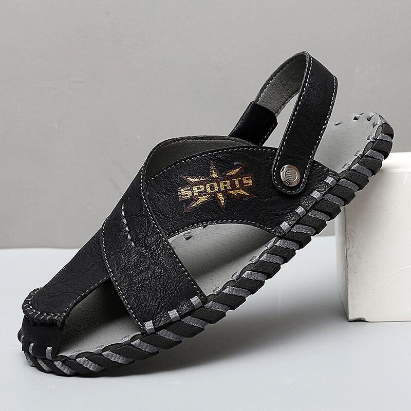 Heren Microfiber Tweerichtings Lichtgewicht Zachte Casual Sandalen