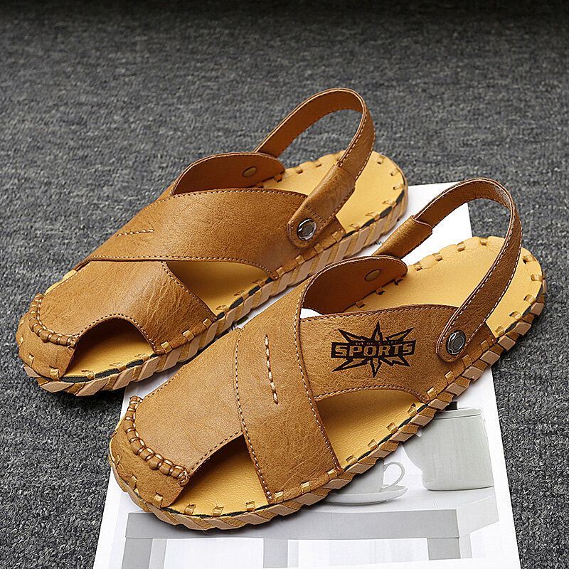 Heren Microfiber Tweerichtings Lichtgewicht Zachte Casual Sandalen