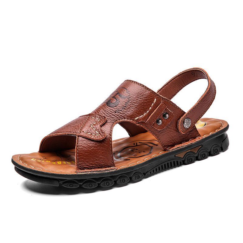 Heren Open Teen Outdoor Slip On Soft Beach Sandalen