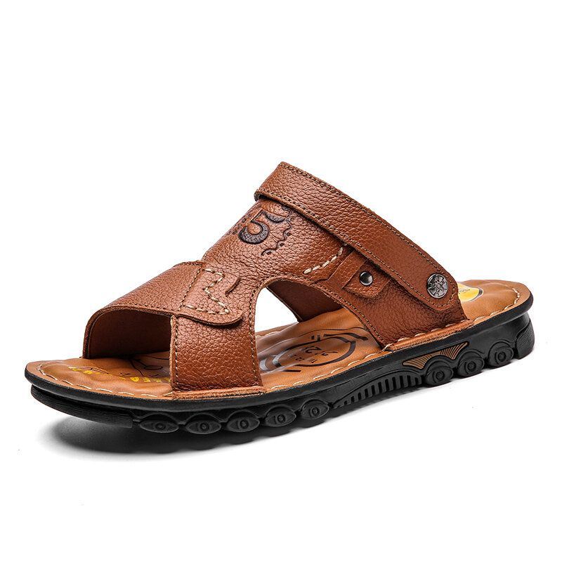 Heren Open Teen Outdoor Slip On Soft Beach Sandalen