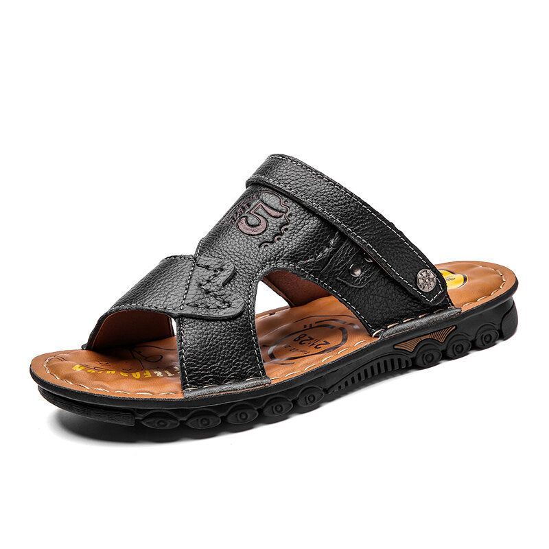 Heren Open Teen Outdoor Slip On Soft Beach Sandalen