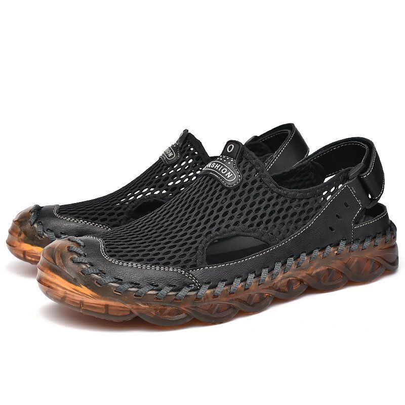 Heren Outdoor Mesh Handstiksels Gesloten Teen Waterschoenen