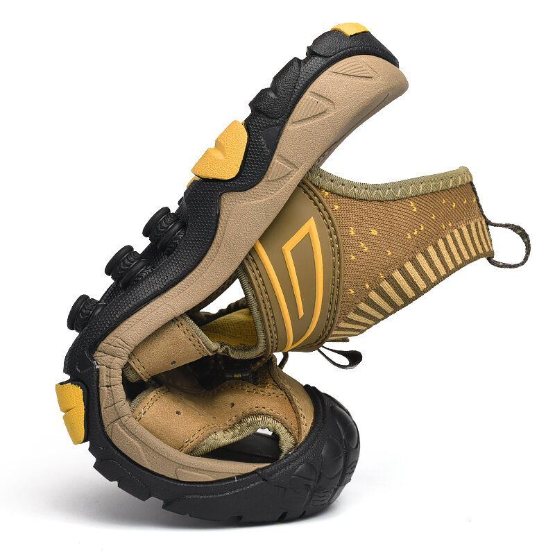 Heren Outdoor Zachte Zolen Hollow Out Strand Close Toes Sandalen