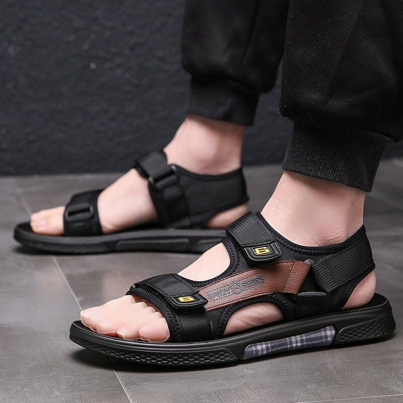 Heren Soft Geopend Toe Hook Loop Casual Sandalen