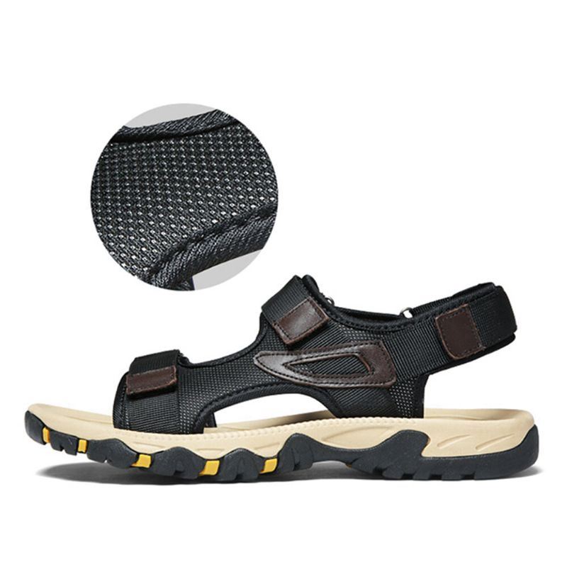 Heren Stof Klittenband Antislip Casual Zachte Strandsandalen