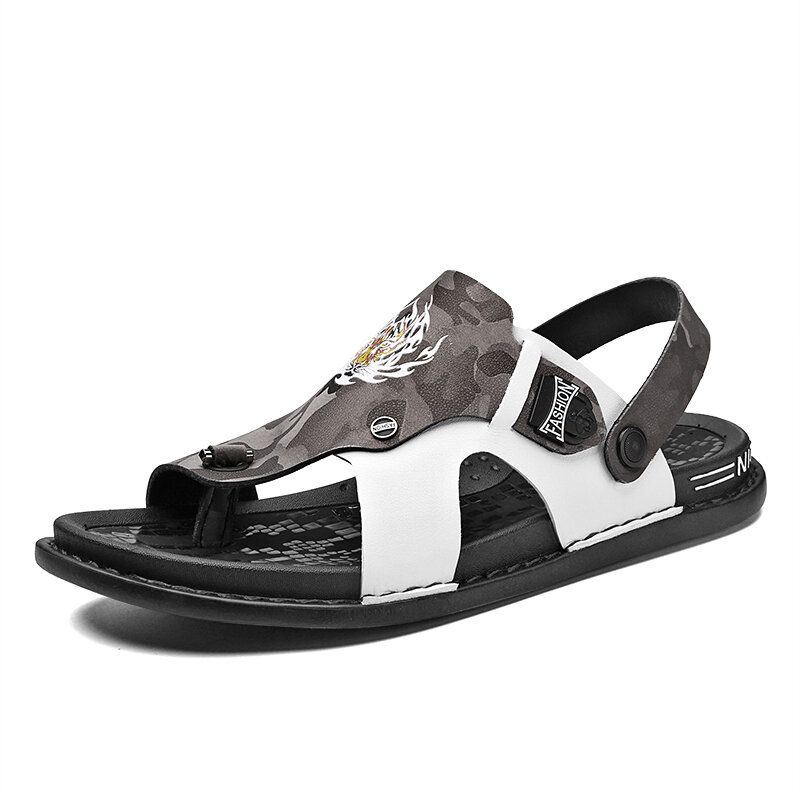 Heren Twee-weg Clip Toe Ademende Antislip Casual Outdoor Sandalen