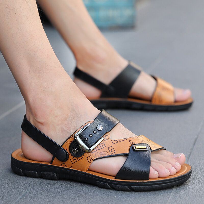 Heren Twee-weg Geopende Teen Ademend Antislip Casual Outdoor Sandalen