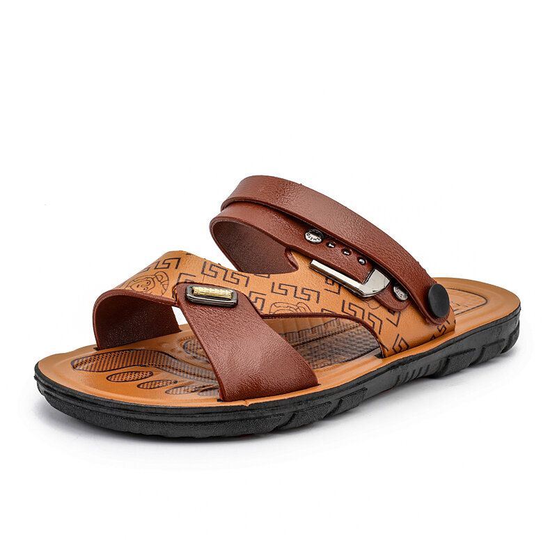 Heren Twee-weg Geopende Teen Ademend Antislip Casual Outdoor Sandalen