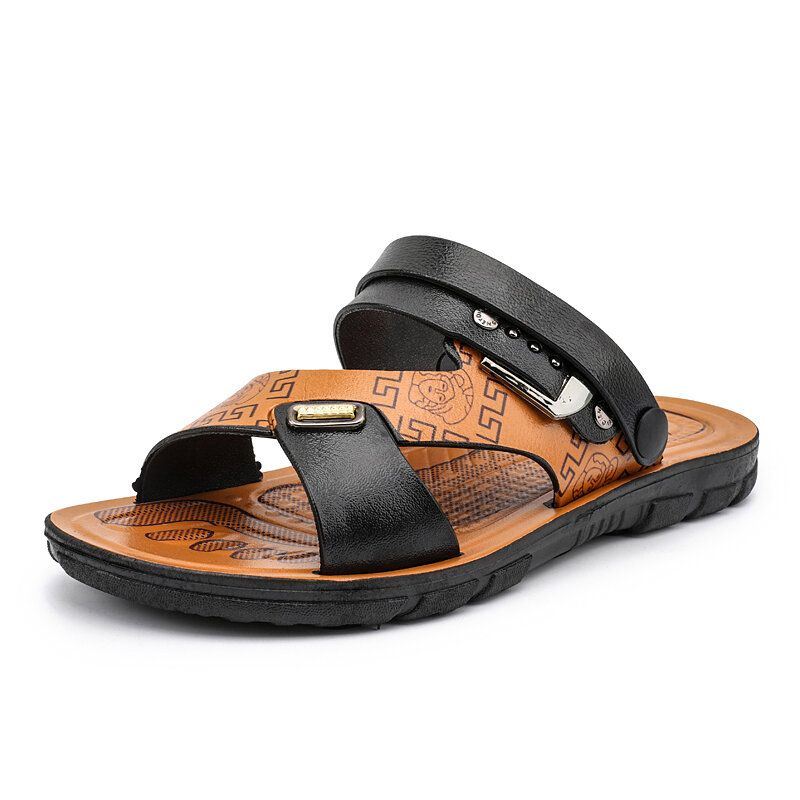 Heren Twee-weg Geopende Teen Ademend Antislip Casual Outdoor Sandalen