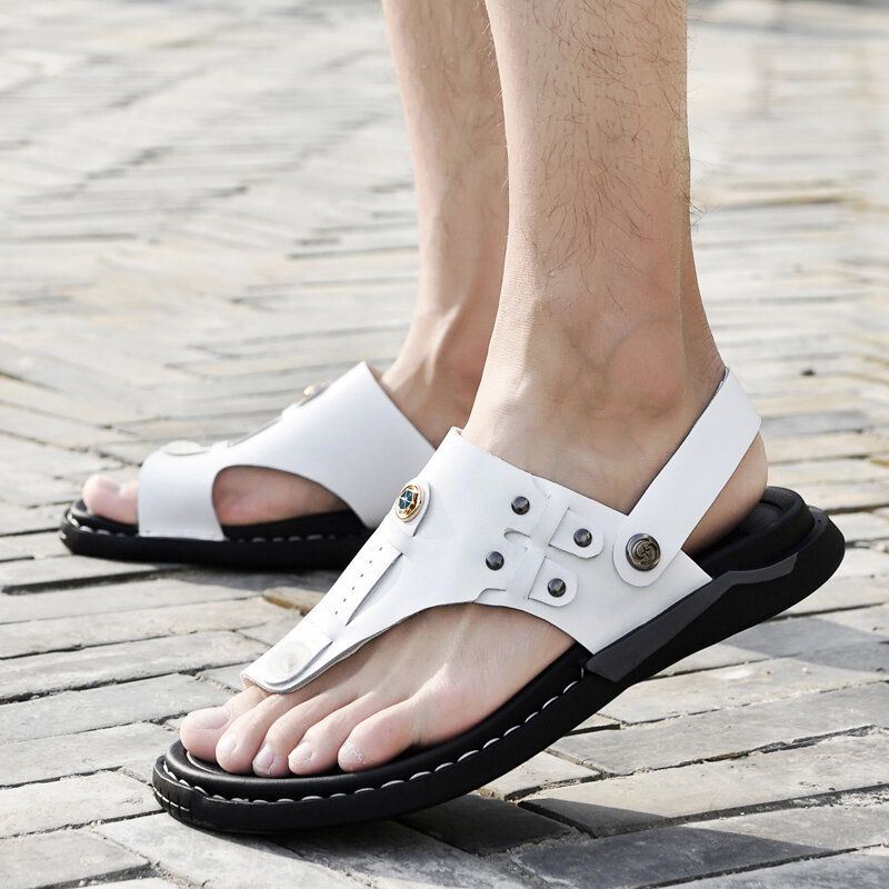 Heren Tweerichtings Zacht Ademend Antislip Casual Outdoor Sandalen