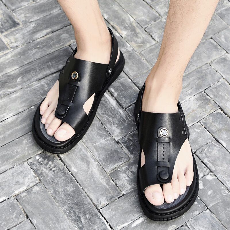 Heren Tweerichtings Zacht Ademend Antislip Casual Outdoor Sandalen