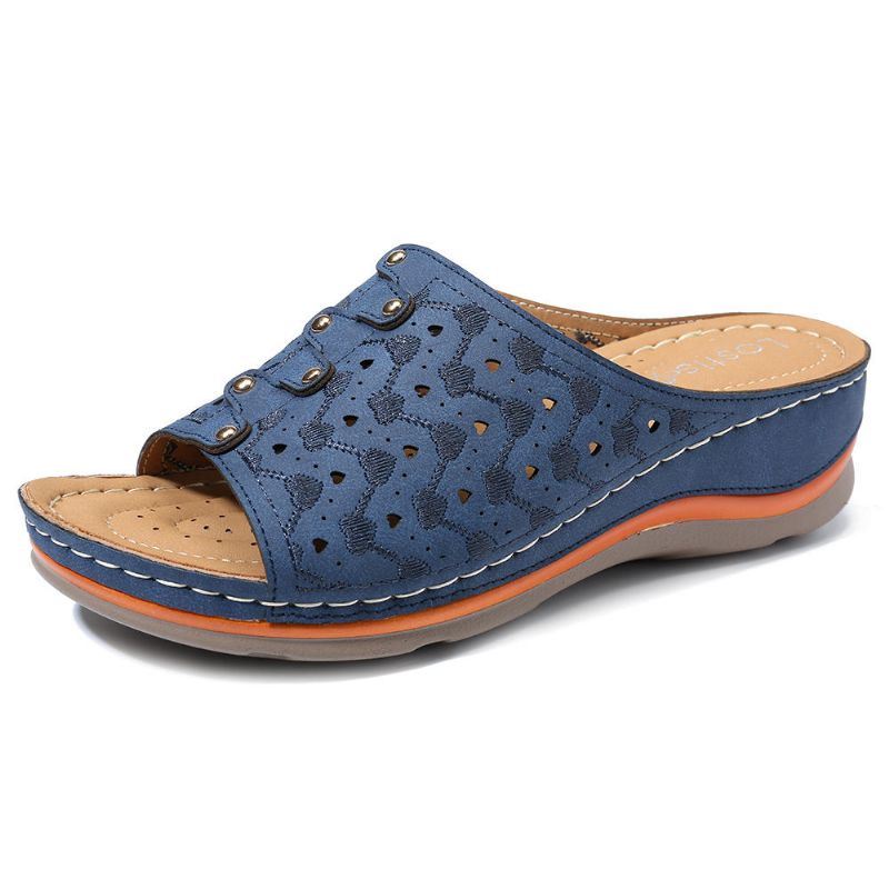 Holle Lichtgewicht Zachte Casual Sleehaksandalen Voor Dames