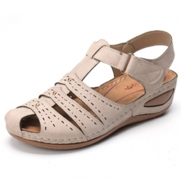 Lichtgewicht Rivet Gladiator Hook Loop Soft Sandalen Voor Dames