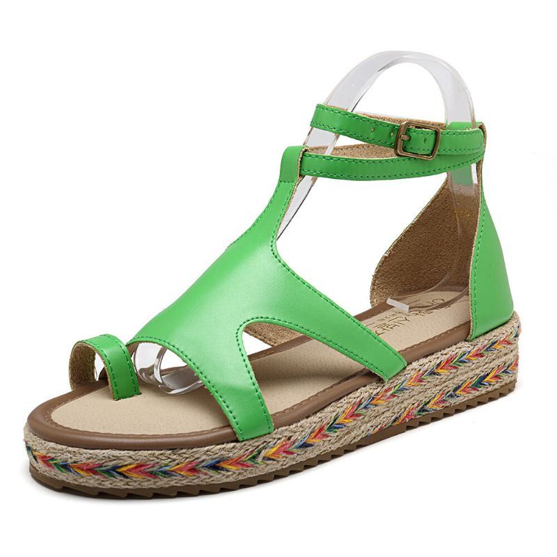 Romeinse Gladiator Sandalen Zomer Wedges Platform Dames Schoenen