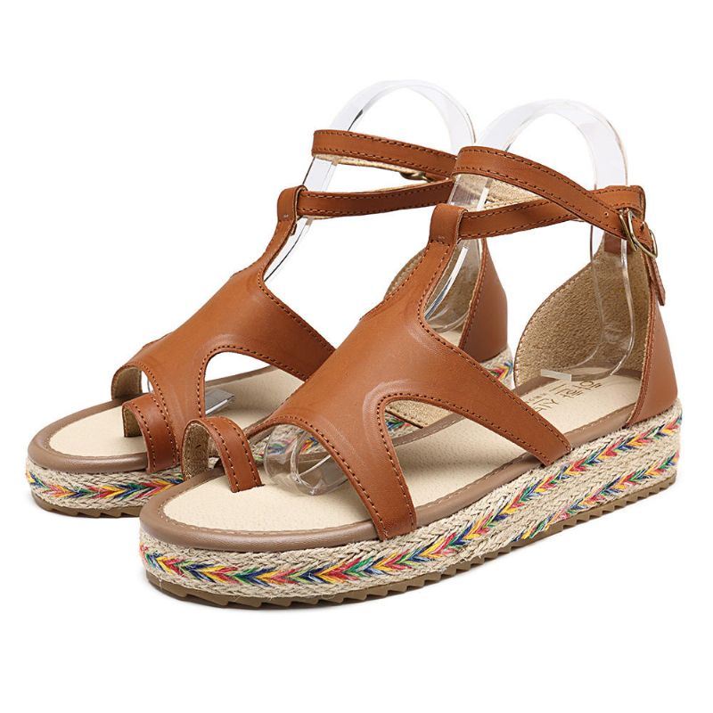 Romeinse Gladiator Sandalen Zomer Wedges Platform Dames Schoenen