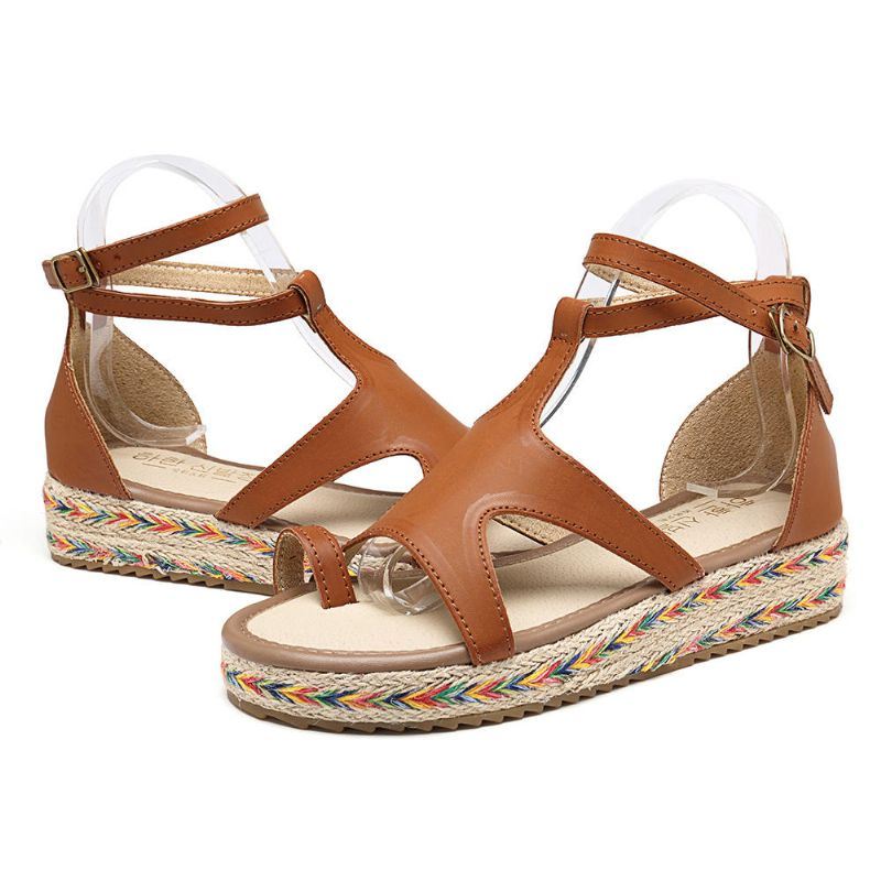 Romeinse Gladiator Sandalen Zomer Wedges Platform Dames Schoenen