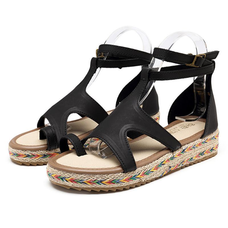 Romeinse Gladiator Sandalen Zomer Wedges Platform Dames Schoenen