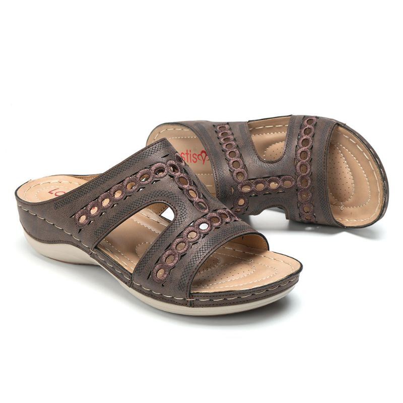 Uitgeholde Casual Comfortabele Sleehaksandalen Voor Dames