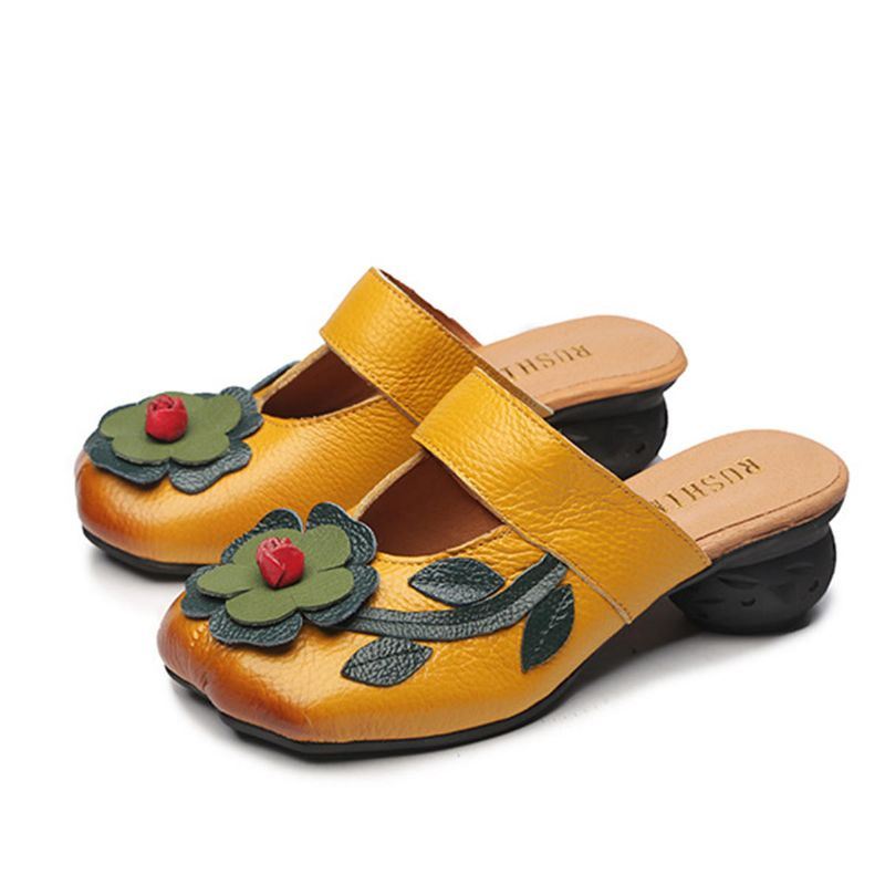 Uitgeholde Casual Instapsandalen Met Sleehak Voor Dames