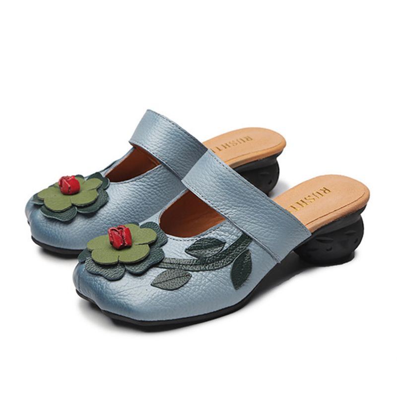 Uitgeholde Casual Instapsandalen Met Sleehak Voor Dames