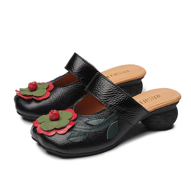 Uitgeholde Casual Instapsandalen Met Sleehak Voor Dames