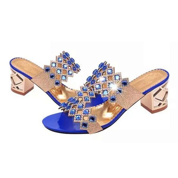 Zomer Dames Strand Sandalen Chique Strass Sandalen Platform Sandalen